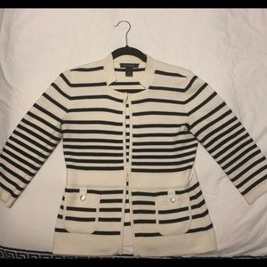 WHBM Ponte Knit sweater jacket